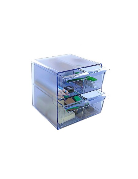 ARCHICUBO 4 CAJONES ORGANIZADOR MODULAR AZ.TPTE.155X155X155MM