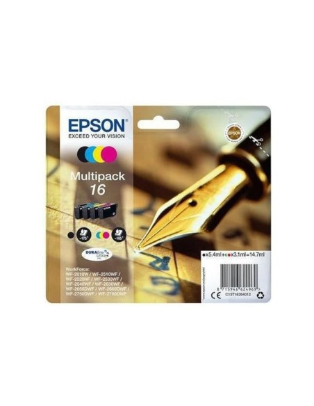 C13T16264010 CARTUCHO EPSON 16 MULTIPACK WORKFORCE WF-2010W WF-2510WF