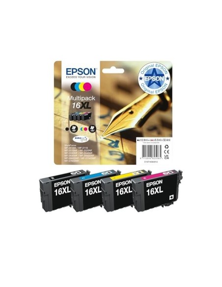 C13T16364010 CARTUCHO EPSON WF2010/2510 16 XL MULTIPACK 450 PG.