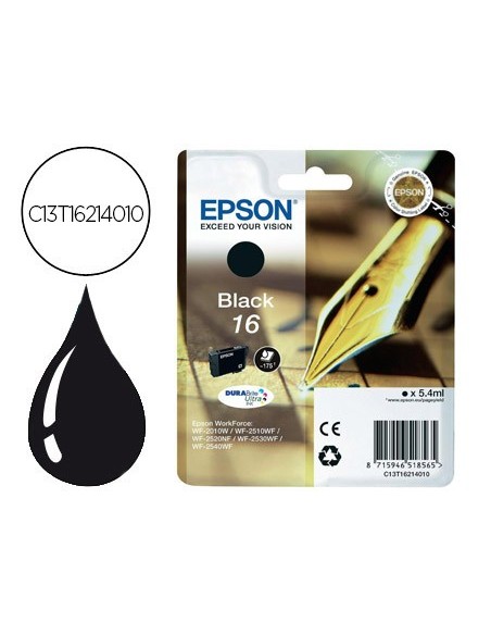 C13T16214010 CARTUCHO EPSON WF2010/2510 16  NG. 175 PG.