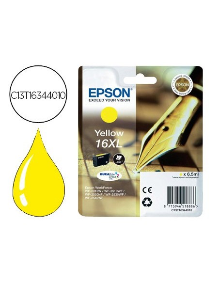 C13T16344010 CARTUCHO EPSON WF2010/2510 16XL AM .450 PG.