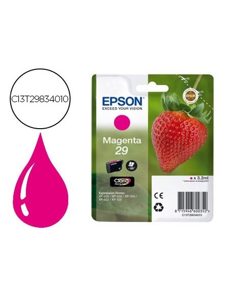 C13T29834010 CARTUCHO EPSON XP-435/330 29 MG.175 PG.
