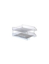 BANDEJA SOBREMESA ARCHIVO 2000 PLASTICO TPTE. CRISTAL 340X260X60 MM 2