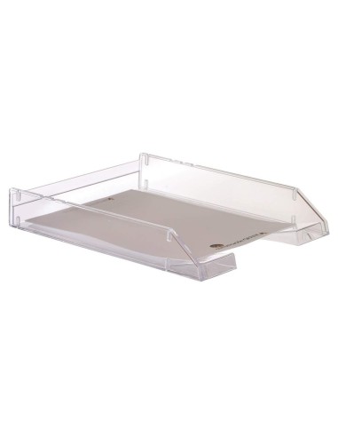 BANDEJA SOBREMESA ARCHIVO 2000 PLASTICO TPTE. CRISTAL 340X260X60 MM