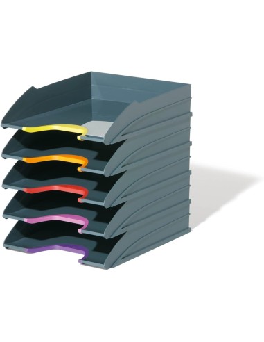 BANDEJA DURABLE PLASTICO GRIS 255X55X330 MM PACK 5 UDS.7705-57