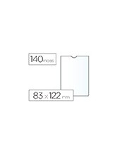 FUNDA PORTADOCUMENTO ESSELTE PLASTICO TPTE.140 MICRAS  83X122 MM 2
