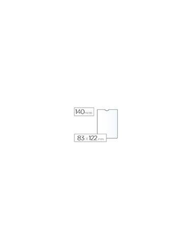 FUNDA PORTADOCUMENTO ESSELTE PLASTICO TPTE.140 MICRAS  83X122 MM