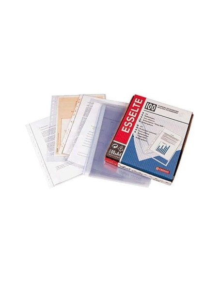 FUNDA PORTADOCUMENTO ESSELTE PLASTICO TPTE.140 MICRAS  83X122 MM