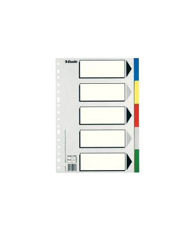SEPARADOR ESSELTE PLASTICO JUEGO 5 SEPARADORES FL.5 MULTITALADRO