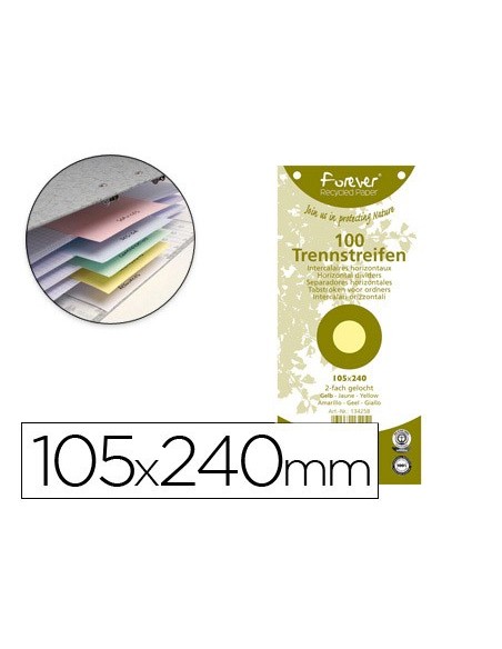 SEPARADOR 105X240 C/TALADRO AM. 13425B 100 UD.