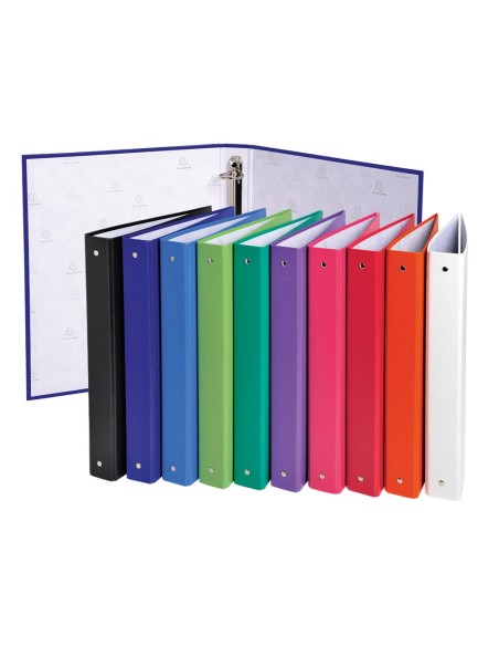 CARPETA 2A 30MM REDONDAS EXACOMPTA A4 CARTON FORRADO COL.SURT.