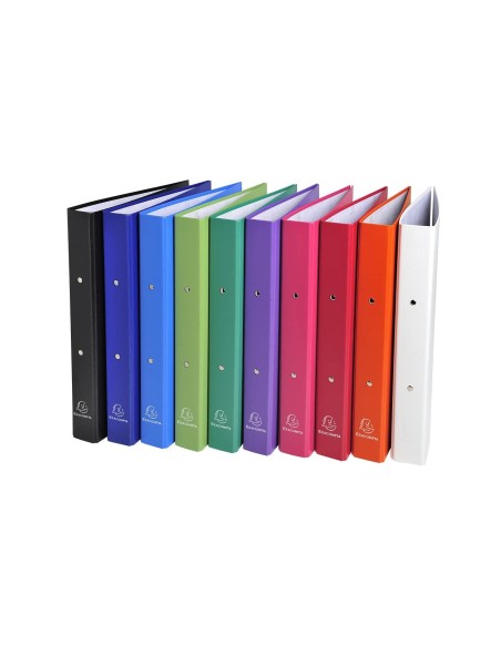 CARPETA 2A 30MM REDONDAS EXACOMPTA A4 CARTON FORRADO COL.SURT.