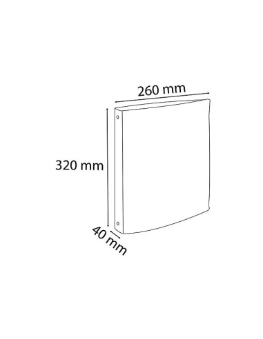 CARPETA 4A.30MM REDONDAS EXACOMPTA DIN A4 CARTON FORRADO NEGRA 51371E