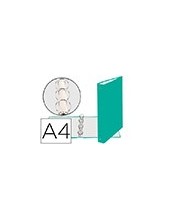 CARPETA 4 ANILLAS 40 M REDONDAS EXACOMPTA DIN A4 CARTON FORR VERDE 2