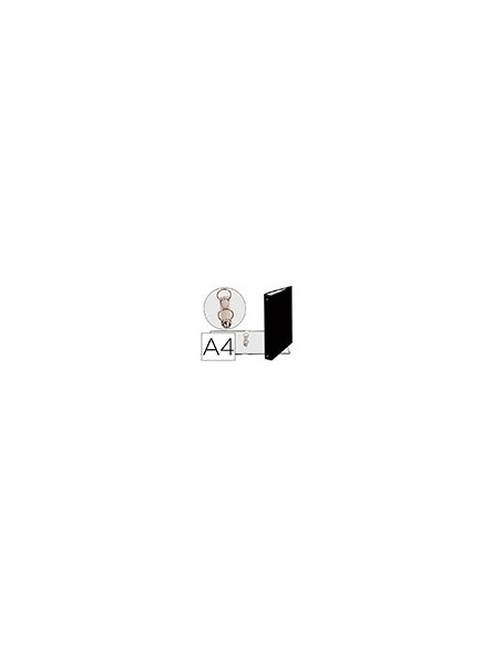 CARPETA 2A.30MM REDONDAS EXACOMPTA DIN A4 CARTON FORRADO NEGRO 54371E