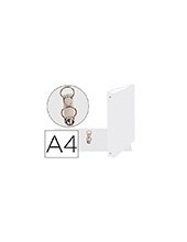 CARPETA 2A.30MM REDONDAS EXACOMPTA A4 CARTON FORRADO BLANCO 54378E 2