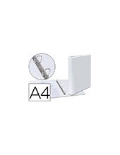 CARPETA CANGURO 4 ANILLAS MIXTAS 25MM ESSELTE A4 PLASTICO BLANCA 1440 2