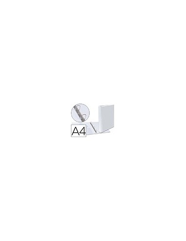 CARPETA CANGURO 4 ANILLAS MIXTAS 25MM ESSELTE A4 PLASTICO BLANCA 1440