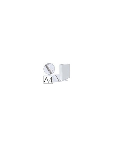 CARPETA CANGURO 4 ANILLAS MIXTAS 40MM ESSELTE A4 PLASTICO BLANCA 1460