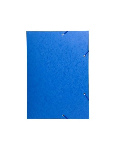 CARPETA GOMAS EXACOMPTA A3 SIMIL-PRESPAN 3 SOLAPAS AZ.