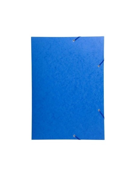 CARPETA GOMAS EXACOMPTA A3 SIMIL-PRESPAN 3 SOLAPAS AZ.