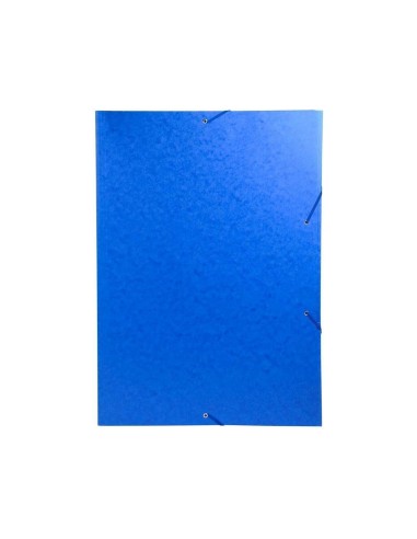 CARPETA GOMAS EXACOMPTA A3 SIMIL-PRESPAN 3 SOLAPAS AZ.