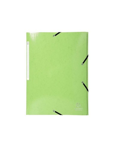 CARPETA GOMAS EXACOMPTA A4+ SIMIL-PRESPAN 3 SOLAPAS COL.SURT.