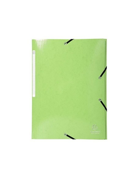 CARPETA GOMAS EXACOMPTA A4+ SIMIL-PRESPAN 3 SOLAPAS COL.SURT.