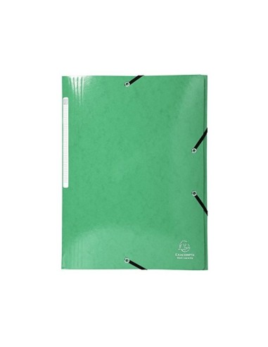 CARPETA GOMAS EXACOMPTA A4+ SIMIL-PRESPAN 3 SOLAPAS COL.SURT.