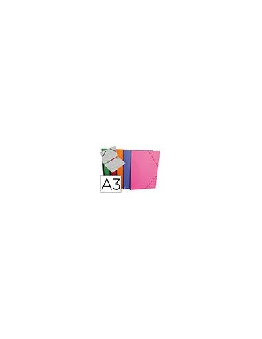 CARPETA PLANOS CLAIREFONTAINE A3 CARTON GOFRADO COL. SURT. C/GOMAS