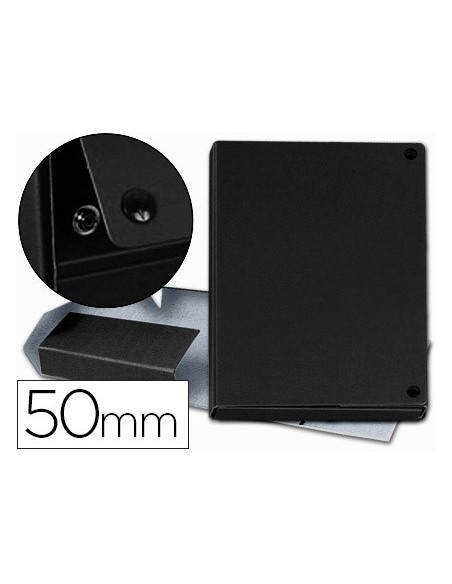 CARPETA PROYECTOS PARDO FOLIO LOMO 50 MM CARTON FORRADO NG.CON BROCHE
