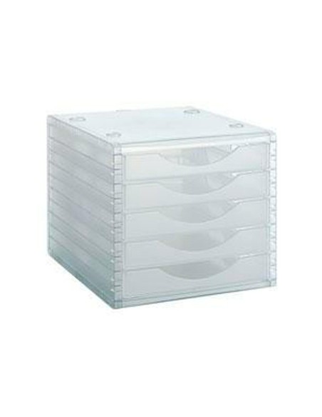 FICHEROARCHIVO 2000 260X270X340 MM APILABLES 5 TPTE.TRANSLUCIDO