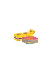 BLOC NOTAS ADH.POST-IT SUPER STICKY 76X76MM 24UD 90H. COL.SURT. 2