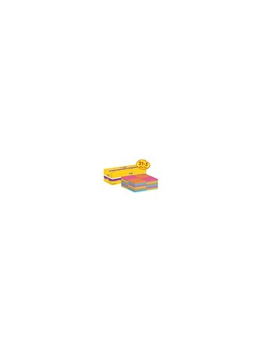 BLOC NOTAS ADH.POST-IT SUPER STICKY 76X76MM 24UD 90H. COL.SURT.