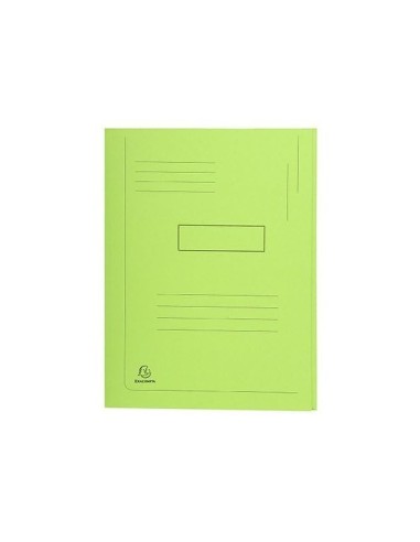 SUBCARPETA RECICLADA A4 280 GR. EXACOMPTA 2 SOLAPAS VERDE
