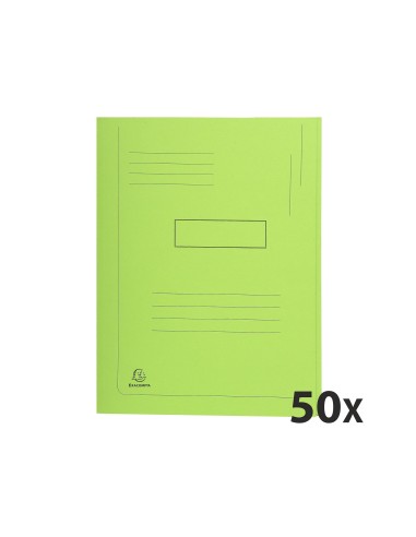 SUBCARPETA RECICLADA A4 280 GR. EXACOMPTA 2 SOLAPAS VERDE