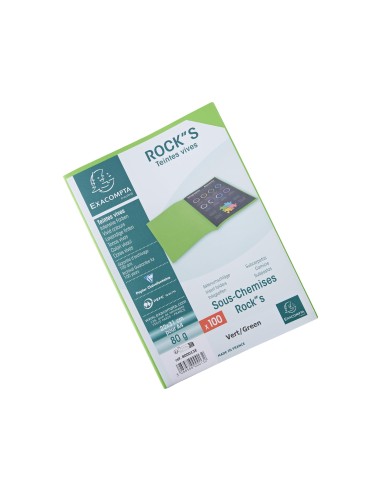 SUBCARPETA A4 80 GR. FINO EXACOMPTA VERDE MENTA C/100