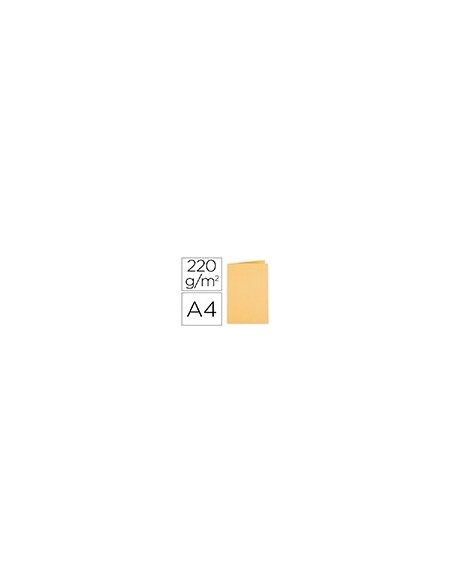 SUBCARPETA A4 220 GR. EXACOMPTA CREMA 100 UD.