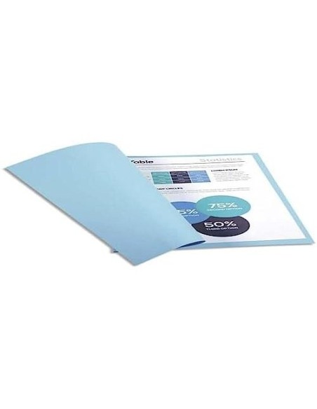 SUBCARPETA A4 220 GR. EXACOMPTA AZUL CLARO 100 UD.