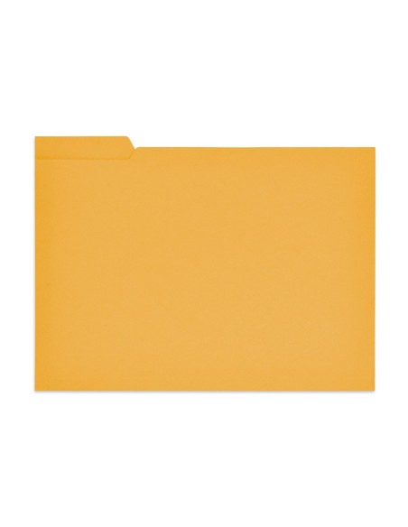 SUBCARPETA FL 250 GR. GIO C/PESTAÑA IZQUIERDA AMARILLO C/50