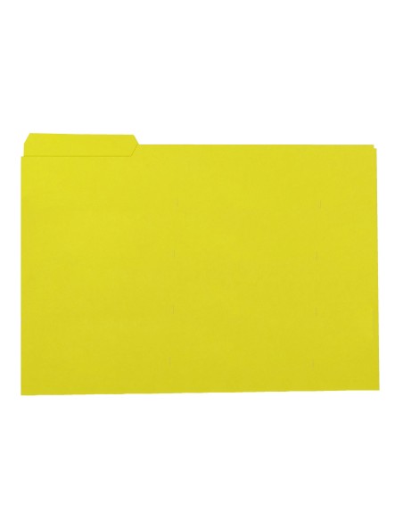 SUBCARPETA FL 250 GR. GIO C/PESTAÑA IZQUIERDA AMARILLO C/50