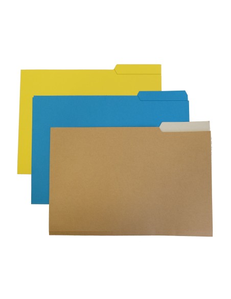 SUBCARPETA A4 250 GR. GIO C/PESTAÑA DERECHA AMARILLO C/50