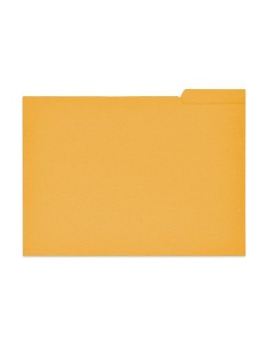 SUBCARPETA FL 250 GR. GIO C/PESTAÑA DERECHA AMARILLO C/50