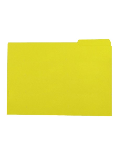 SUBCARPETA FL 250 GR. GIO C/PESTAÑA DERECHA AMARILLO C/50