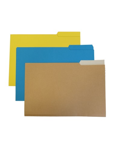 SUBCARPETA FL 250 GR. GIO C/PESTAÑA DERECHA AMARILLO C/50