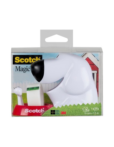 PORTARROLLOSCOTCH DOGGY C31 19MM X7,5 MT INCLUYE ROLLO CINTA MAGIC