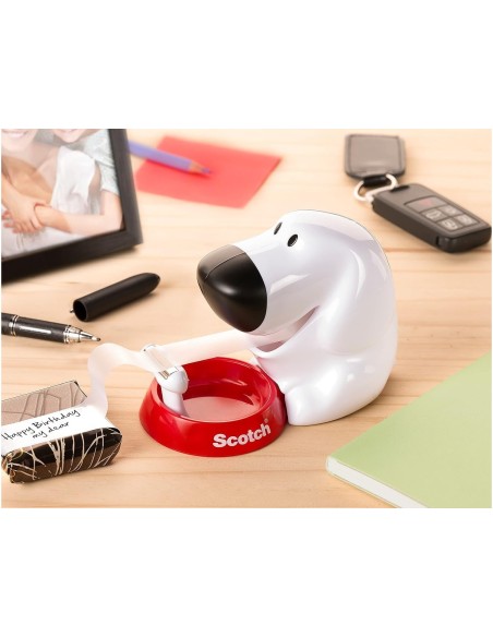 PORTARROLLOSCOTCH DOGGY C31 19MM X7,5 MT INCLUYE ROLLO CINTA MAGIC