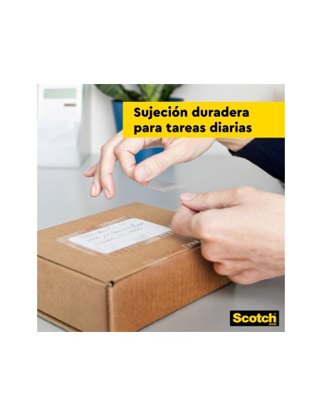 CINTA ADHESIVA SCOTCH TRANSPARENTE 19MMX66 MT PACK DE 7