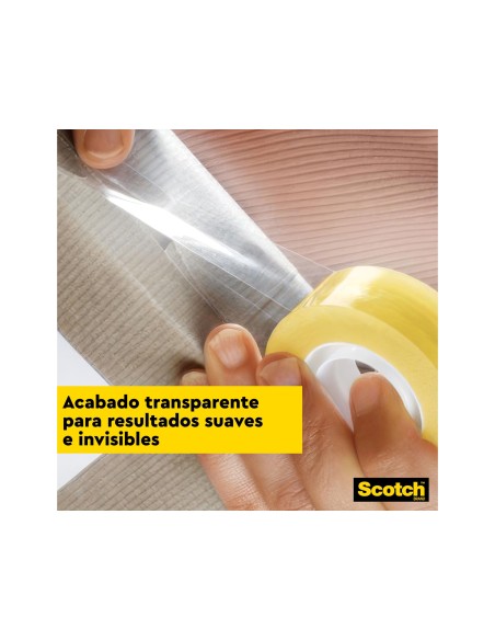 CINTA ADHESIVA SCOTCH TRANSPARENTE 19MMX66 MT PACK DE 7