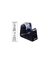 PORTARROLLO SOBREMESA TESA PLASTICO EASY CUT SMAT NG.ROLLO 33MX19 MM 2